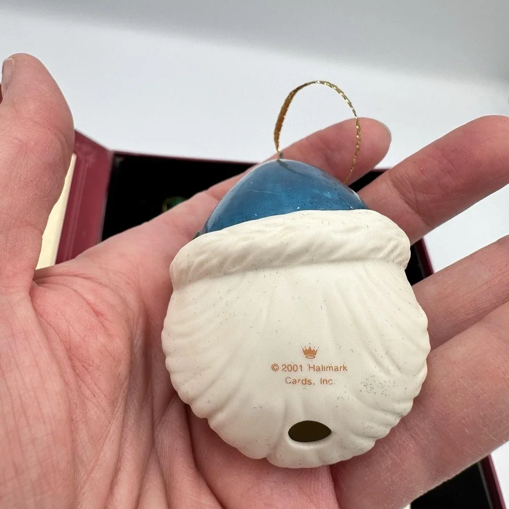 Vintage 2001 Hallmark‎ Legend Of Santa Claus Porcelain Ornaments Set Of 5 Xmas